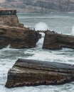 The friar\'s jump in Chorrillos Lima Peru