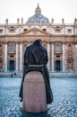 Friar view basilica of st. Peter's