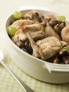 Fricassee of Chicken Mushrooms and Grapes