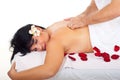 Friction back massage type Royalty Free Stock Photo