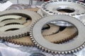 Friction clutches for heavy-duty gearboxes with integral clutch