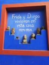 Frida Kahlo Diego Rivera art blue house