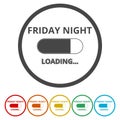 Friday loading. Progress loading bar Royalty Free Stock Photo