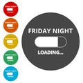 Friday loading. Progress loading bar Royalty Free Stock Photo