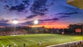 Friday night football sunset