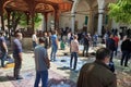 Friday Ramadan pray/Sarajevo, Bosnia and Herzegovina, May 08, 2020. Muslims are taking the weekly prayer jumu`a, during Ramadan Royalty Free Stock Photo