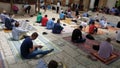 Friday Ramadan pray/Sarajevo, Bosnia and Herzegovina, May 15, 2020. Muslims are taking the weekly prayer jumu`a, during Ramadan Royalty Free Stock Photo