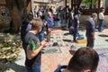 Friday Ramadan pray/Sarajevo, Bosnia and Herzegovina, May 08, 2020. Muslims are taking the weekly prayer jumu`a, during Ramadan Royalty Free Stock Photo