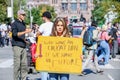 TORONTO, ONTARIO, CANADA - SEPTEMBER 27, 2019: `Fridays for Future` climate change protest. Royalty Free Stock Photo