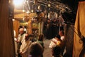 Procession from the church of St. Catherine to the cave in the Basilica of the Birth of Jesus, Bethlehem Royalty Free Stock Photo