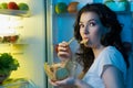 Fridge with food Royalty Free Stock Photo