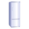 Fridge freezer icon, cartoon style Royalty Free Stock Photo