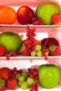 Fridge with fresh fruit Royalty Free Stock Photo