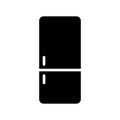 Fridge glyph vector icon isolated Royalty Free Stock Photo