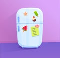 Fridge icon with magnets Royalty Free Stock Photo