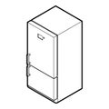 Fridge icon in outline style Royalty Free Stock Photo