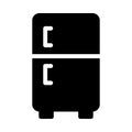 Fridge vector glyph flat  icon Royalty Free Stock Photo