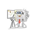 Fridge marketing character. cartoon mascot vector