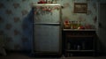 Post-apocalyptic Surrealism: An Old Fridge Amidst Rural Life