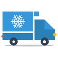 Fridge truck delivery icon