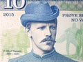 Fridtjof Nansen a portrait from money Royalty Free Stock Photo