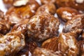 Fried almonds close-up Royalty Free Stock Photo