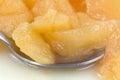 Fried Apples Close With Spoon Royalty Free Stock Photo