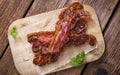 Fried Bacon Royalty Free Stock Photo