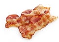 Fried bacon strips Royalty Free Stock Photo