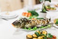 Fried baked fish Royalty Free Stock Photo