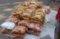 Fried banana chips and other fried eatables for sale