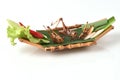 Fried Bombay Locust. (Patanga succincta Linn.) Royalty Free Stock Photo
