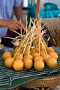 Fried bread ball stick