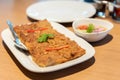 Fried Bread with Minced Pork Spread Royalty Free Stock Photo