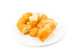 Fried bread stick or popularly known as You Tiao, a popular Chin Royalty Free Stock Photo