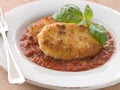 Fried Breaded Mozzarella Cheese with Tomato Ragu