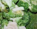 Fried broccoli and garlic Royalty Free Stock Photo