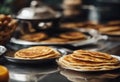 Fried in butter Paratha ready for Breakfast