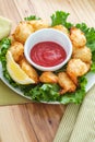 Fried Butterfly Coconut Shrimp Royalty Free Stock Photo