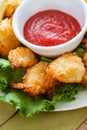 Fried Butterfly Coconut Shrimp Royalty Free Stock Photo