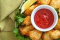 Fried Butterfly Coconut Shrimp Royalty Free Stock Photo