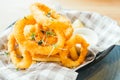 Fried calamari ring Royalty Free Stock Photo