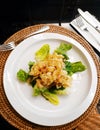 Calamari salad, squid appetiser starter Royalty Free Stock Photo