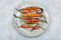 Vegetarian appetize,baked carrots