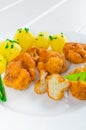 Fried cauliflower Royalty Free Stock Photo