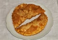 Fried chebureks on small plate