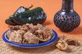 Fried chicharron pork rinds