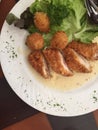 Fried chicken Cordon Bleu