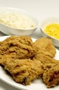 Fried chicken dinner Royalty Free Stock Photo