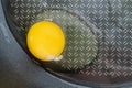 Fried chicken egg non-stick pan Royalty Free Stock Photo